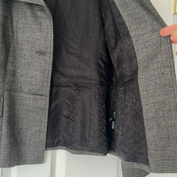 Dana Buchman gray blazer décor down Sz 10 - Picture 5 of 9